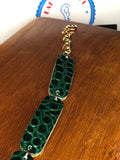 Green Alligator Bracelet