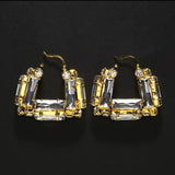 Crystal bamboo earrings